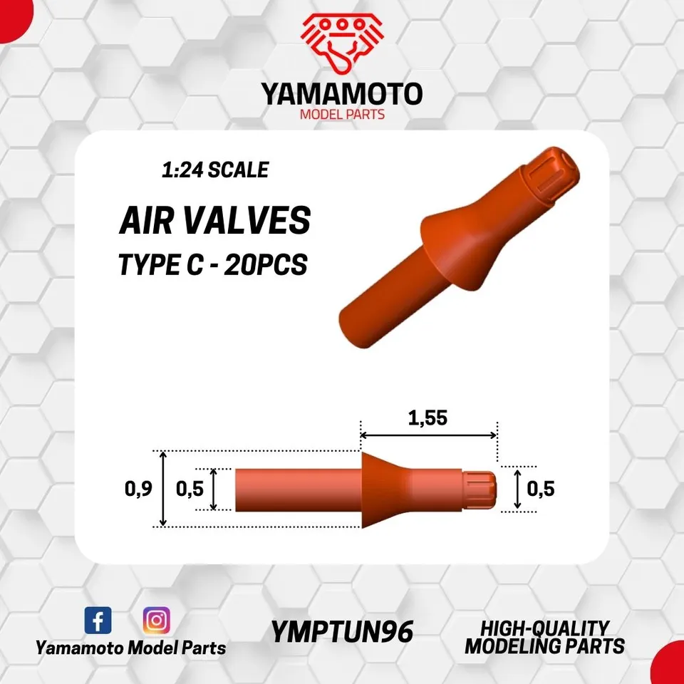 Yamamoto Air Valves Type C ventilky kol pro model