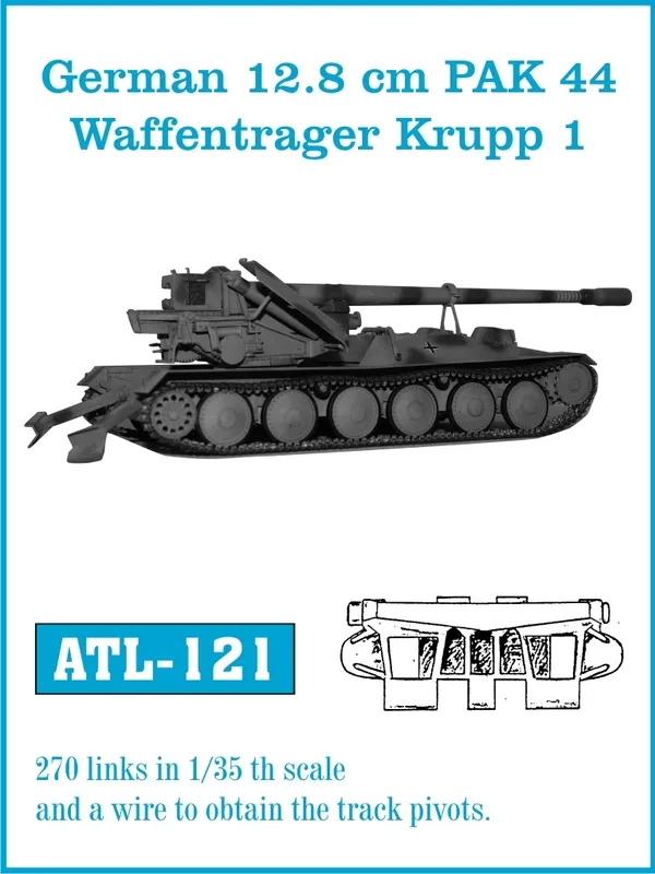 Friulmodel ATL-121 PaK 44 kovové pásy 1/35 Waffenträger