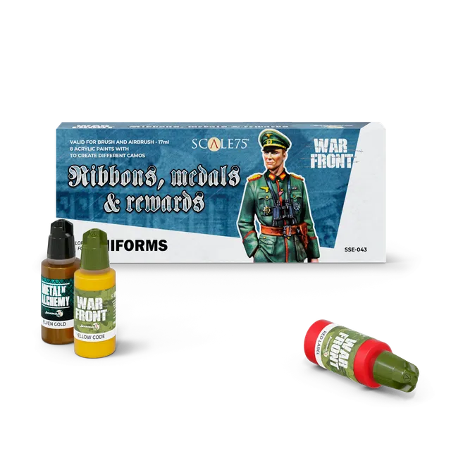 Scale75 Warfront Ribbons Medals sada barev 8×17 ml