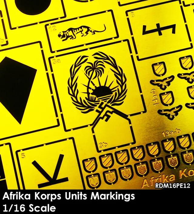 Rado Miniatures RDM16PE12 fotolept 1/16 Afrika Korps