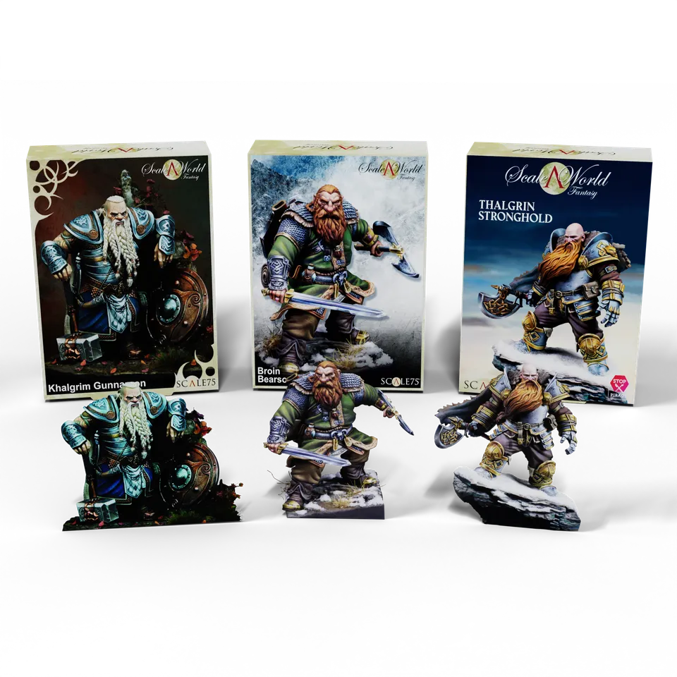 Scale75 Pack Fantasy Dwarves sada figurek 3 ks fantasy