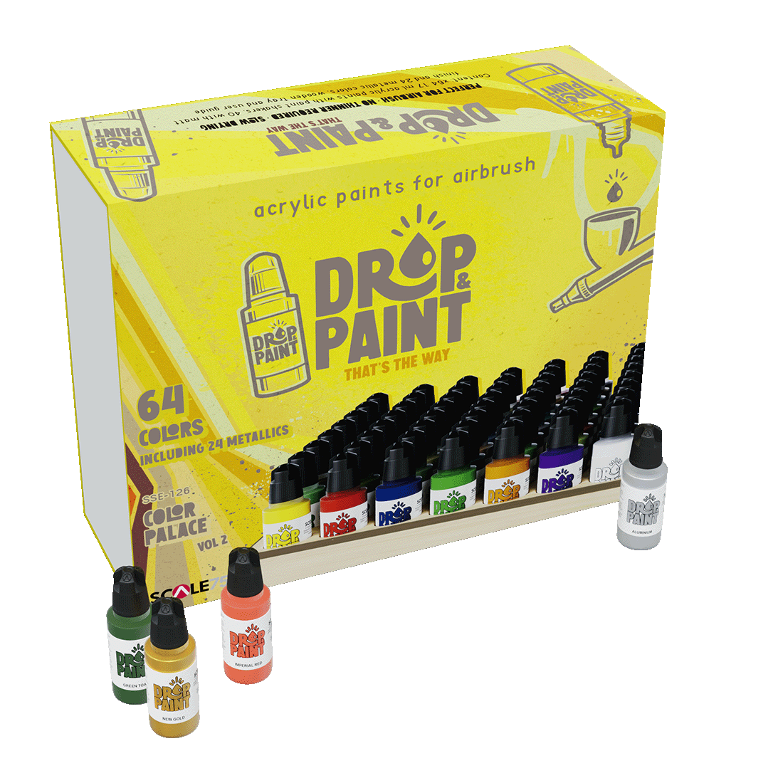 Scale75 Drop & Paint Full Range sada barev 128 ks