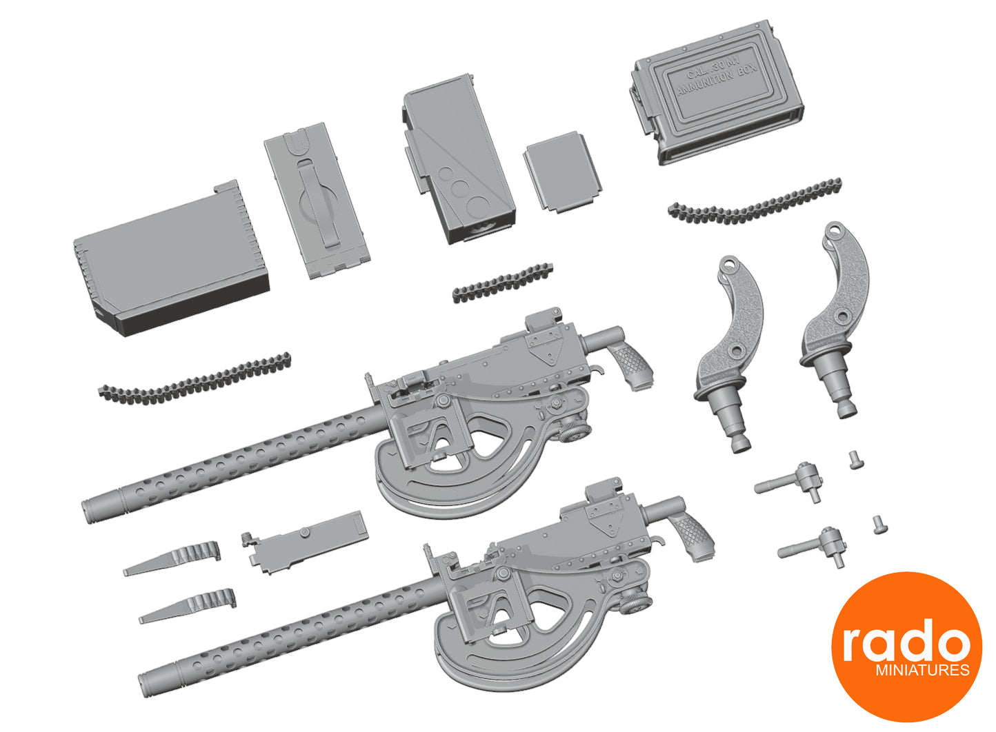 Rado Miniatures 35S92 Browning M1919 kulomety 1/35 2 kusy