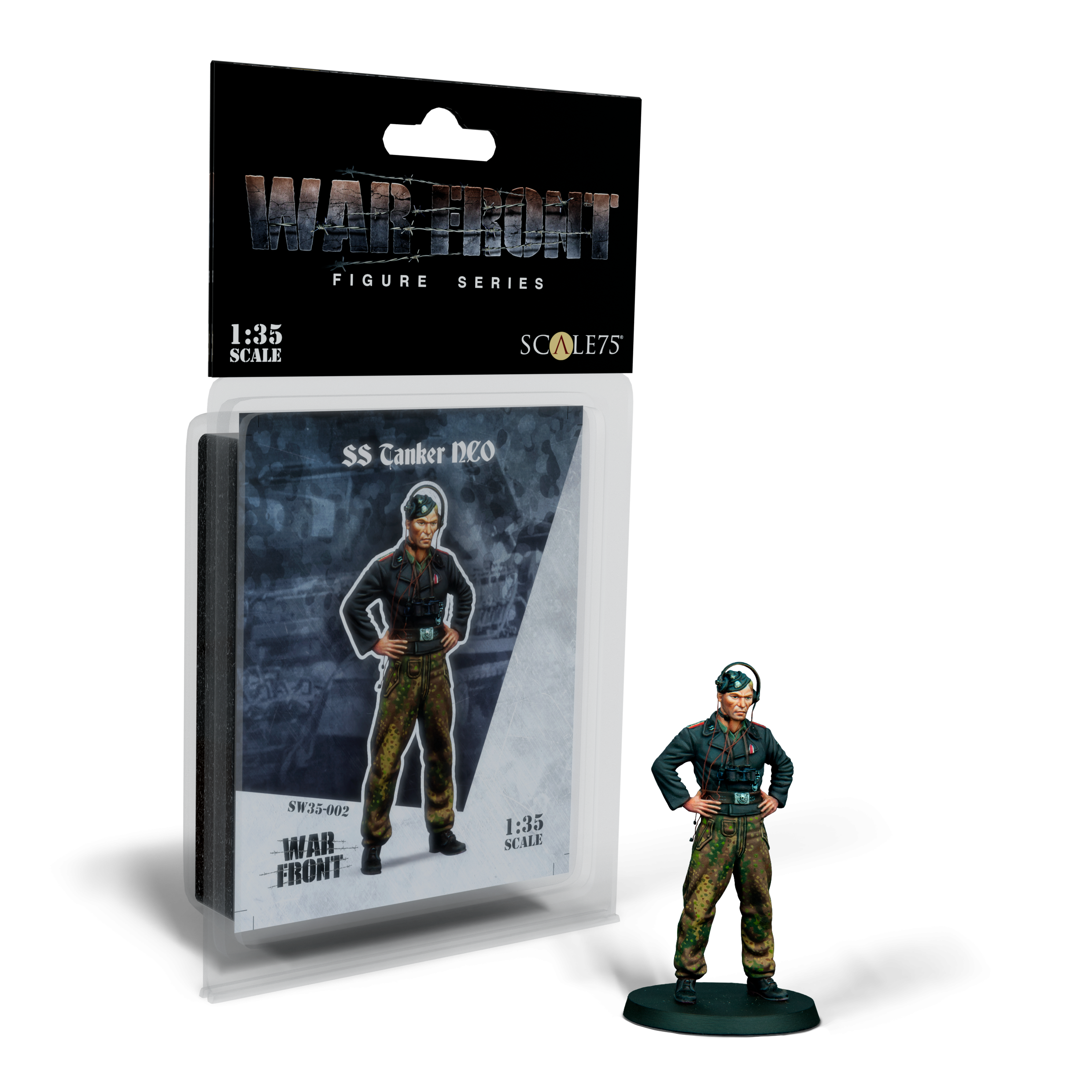 Scale75 Warfront SS Tanker NCO figurka 1/35 nenabarvená