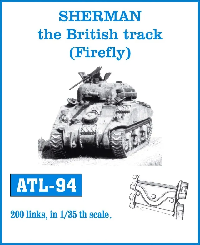 Friulmodel ATL-094 Sherman kovové pásy 1/35 britské 200 článků