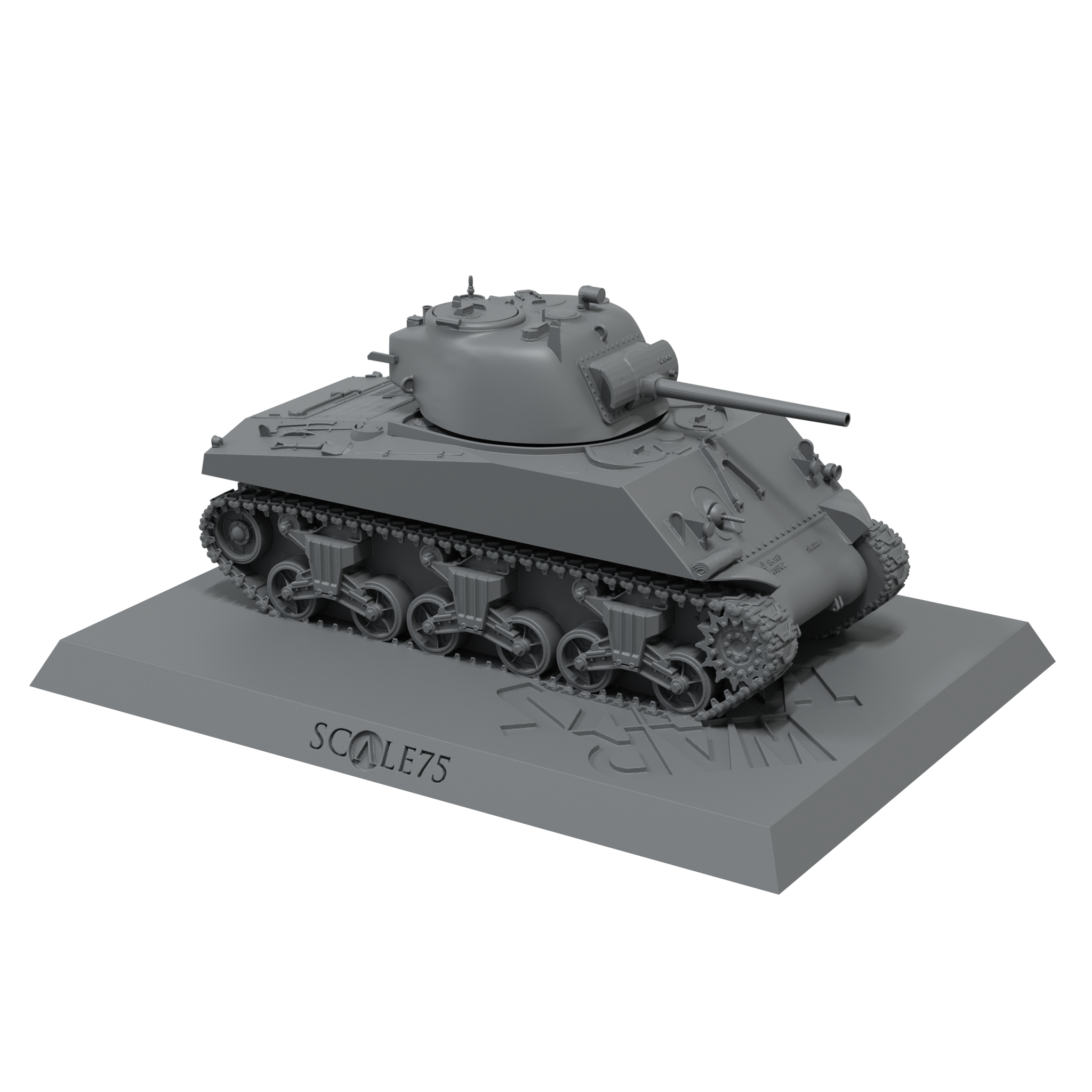 Scale75 Sherman M4A3 model tanku 1/100 resin nenabarvený