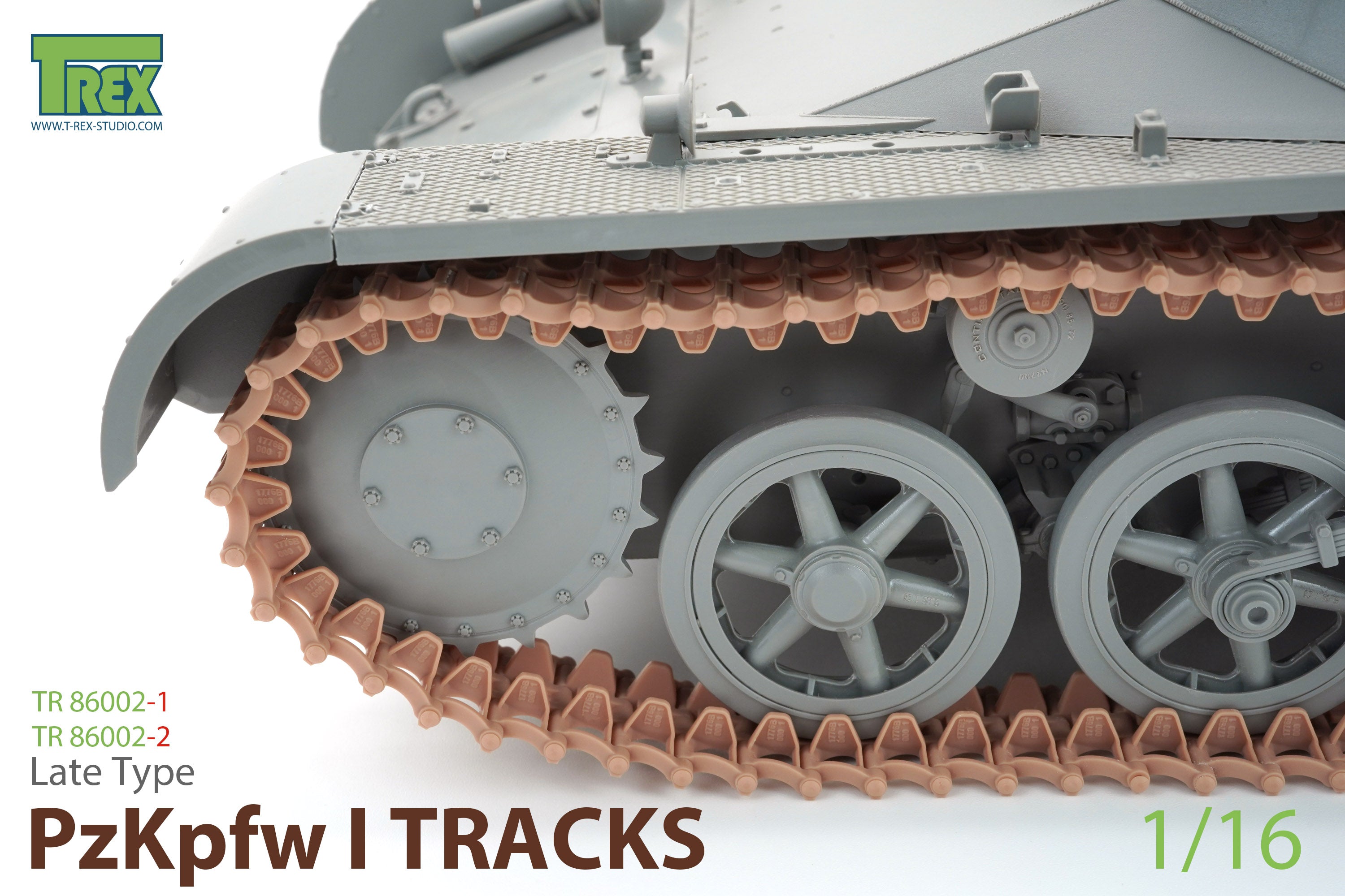 T-Rex Studio TR86002-2 PzKpfw I Ausf.B pásy 1/16 pozdní