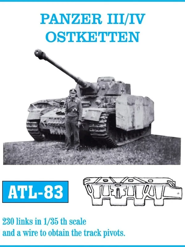 Friulmodel ATL-083 Panzer III IV Ostketten pásy 1/35