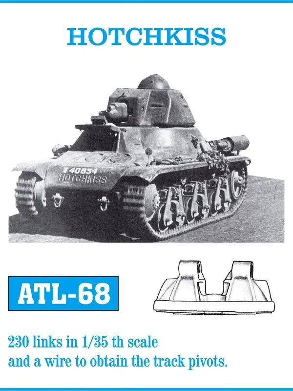 Friulmodel ATL-068 Hotchkiss kovové pásy 1/35