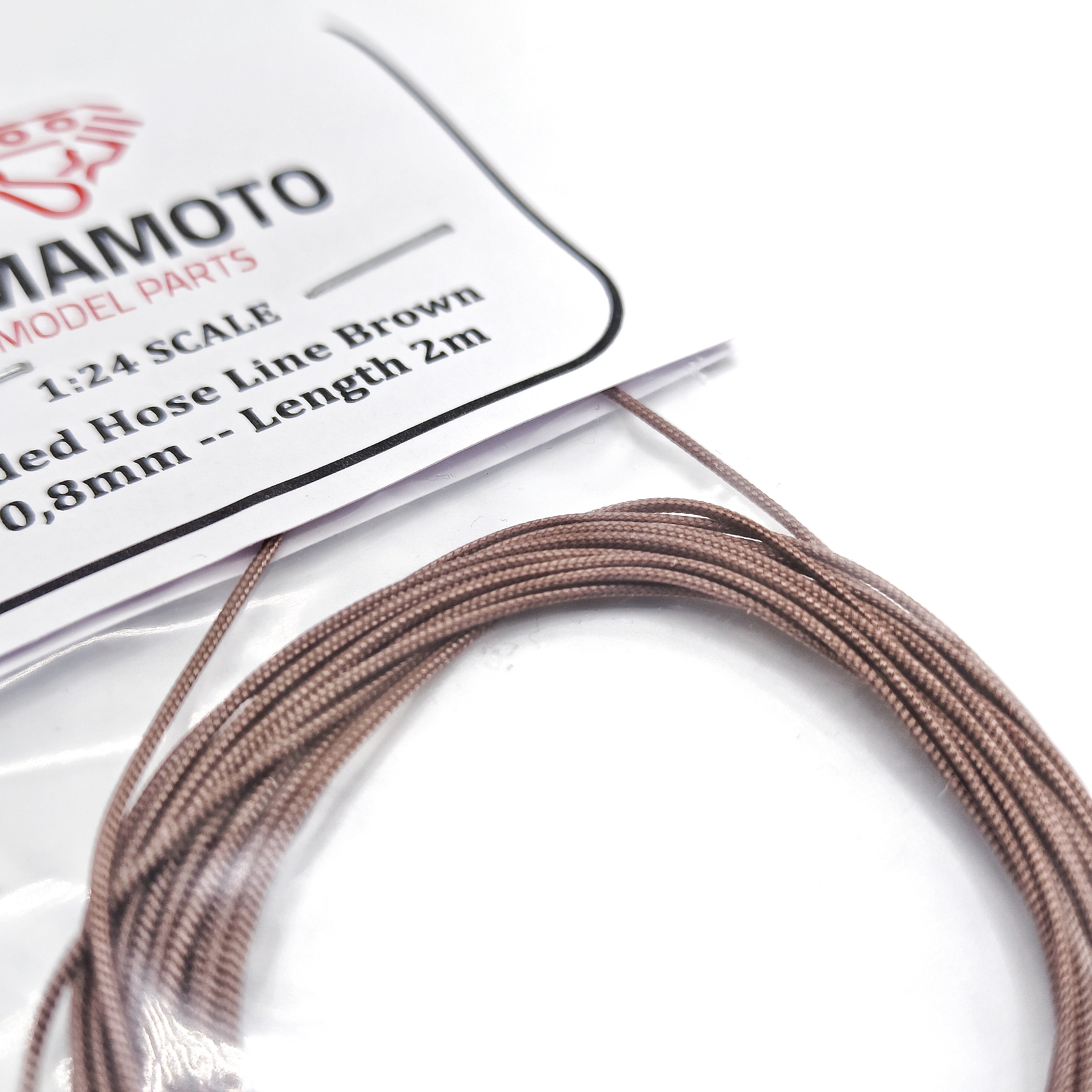 Yamamoto Braided Hose Line Brown 0,8 mm 2 m hadička