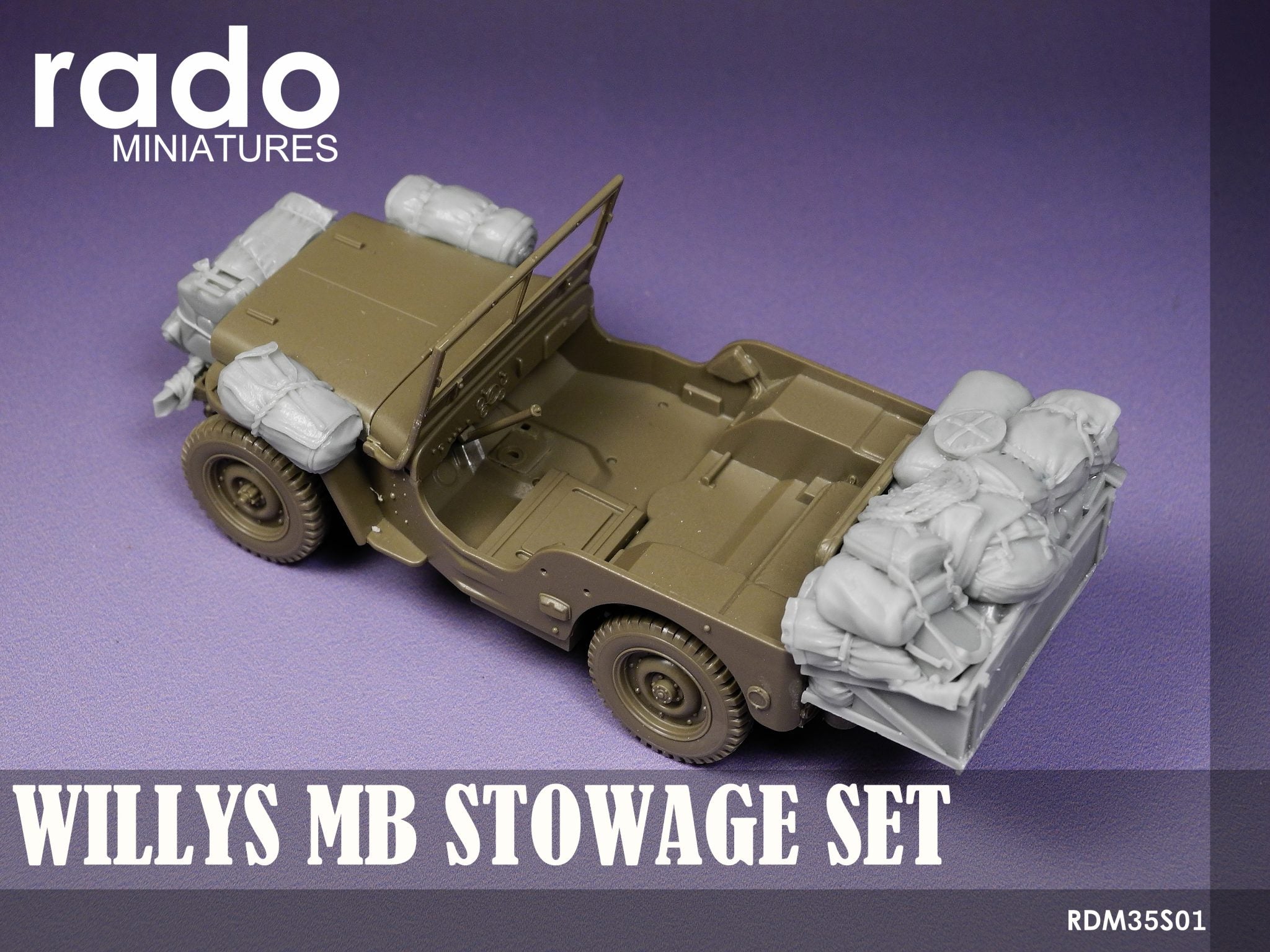 Rado Miniatures RDM35S01 resinová výstroj 1/35 na Willys Jeep