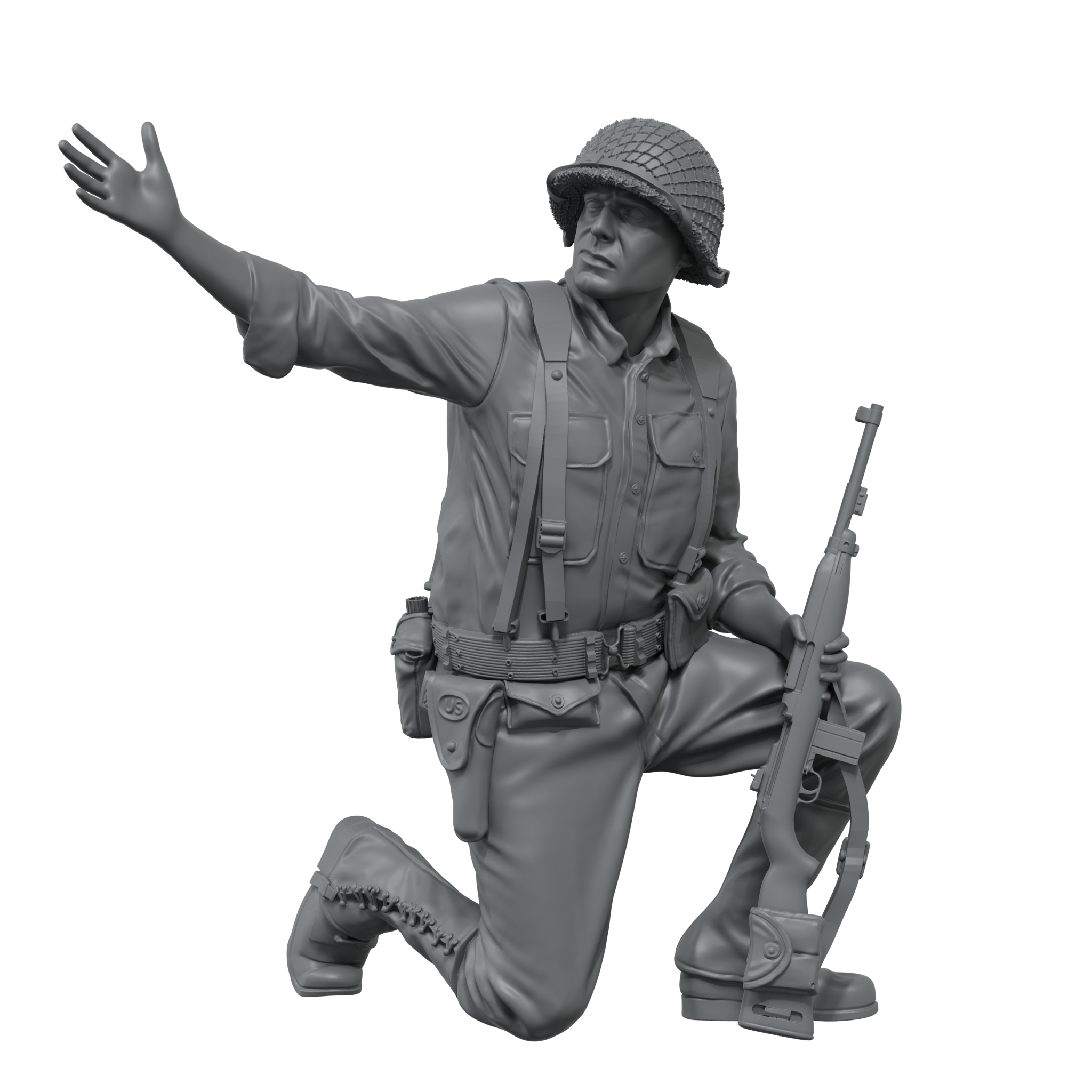 Scale75 Warfront US Infantrymen figurka 1/48 nenabarvená