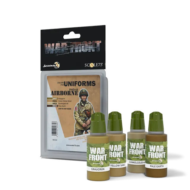 Scale75 Warfront Airborne 1943-44 sada barev 4 kusy matná