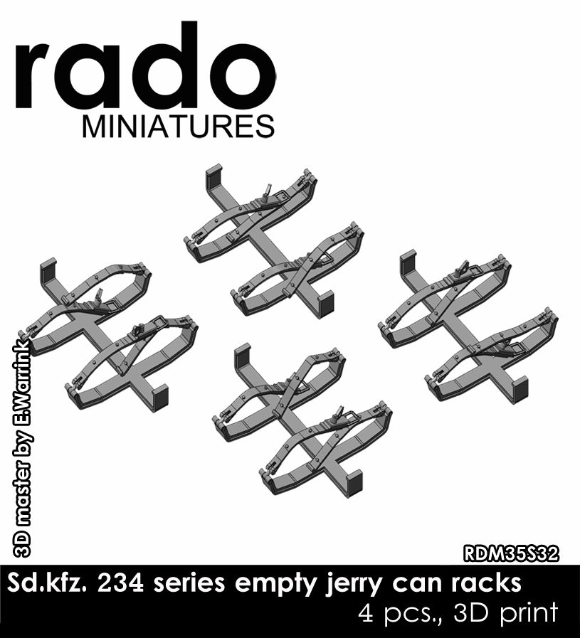 Rado Miniatures RDM35S32 držáky na kanystry 1/35 Sd.Kfz.234