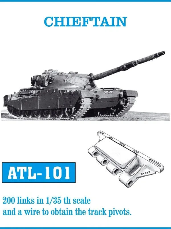 Friulmodel ATL-101 Chieftain kovové pásy 1/35 200 článků