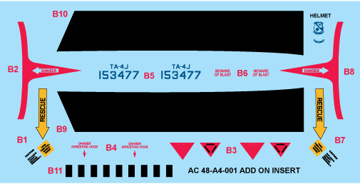 CAM Decals MILSPEC MS 48-001 decaly 1/48 TA-4J Blue Angels