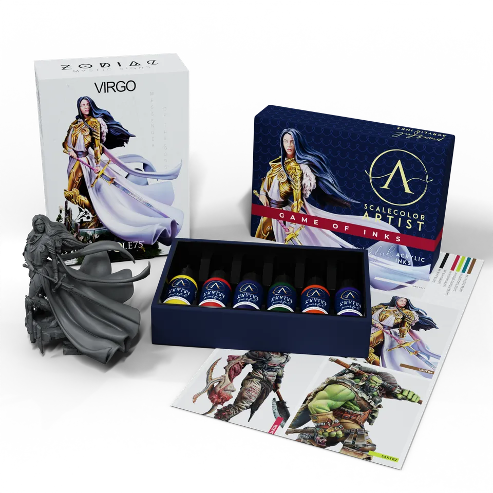 Scale75 Game of Inks Virgo sada inkoustů s figurkou