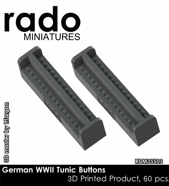 Rado Miniatures RDM35S13 knoflíky na blůzu WW2 1/35 60ks