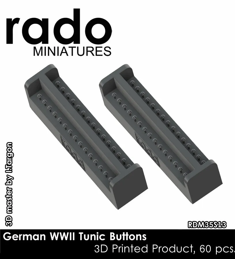 Rado Miniatures RDM35S13 knoflíky na blůzu WW2 1/35 60ks