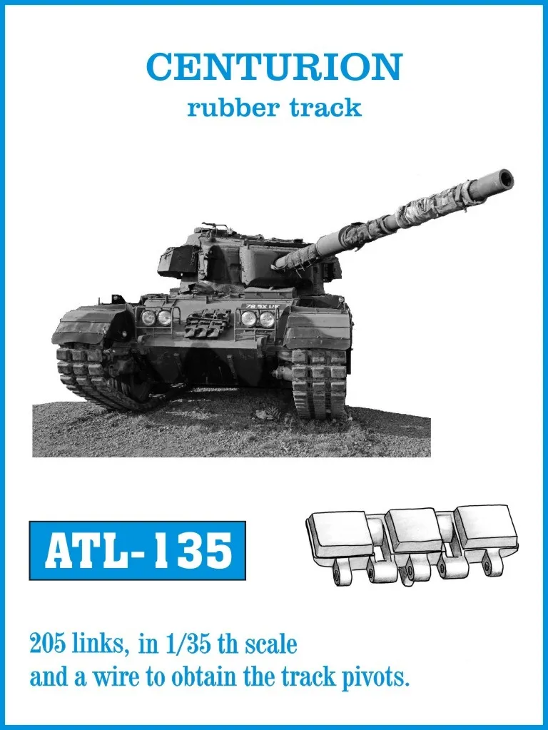 Friulmodel ATL-135 pásy Centurion gumové kovové