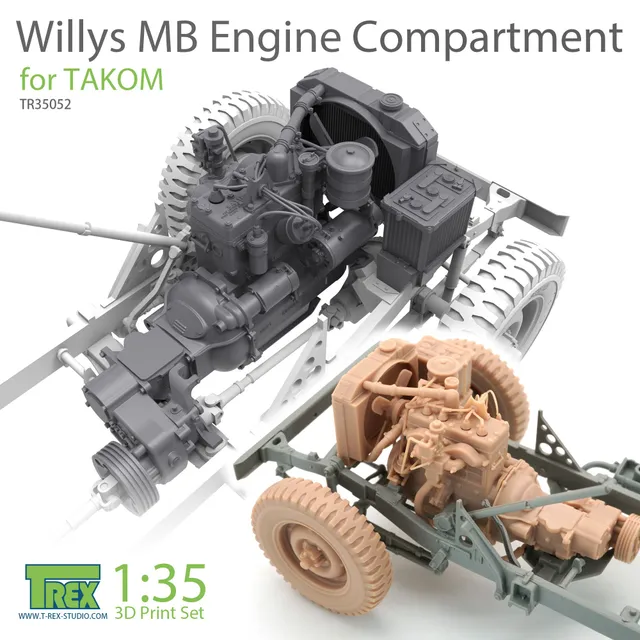 T-Rex Studio TR35052 Willys MB motor 1/35 Takom