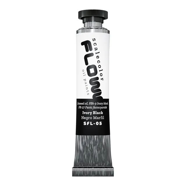 Scale75 Ivory Black olejová barva 20 ml matná černá
