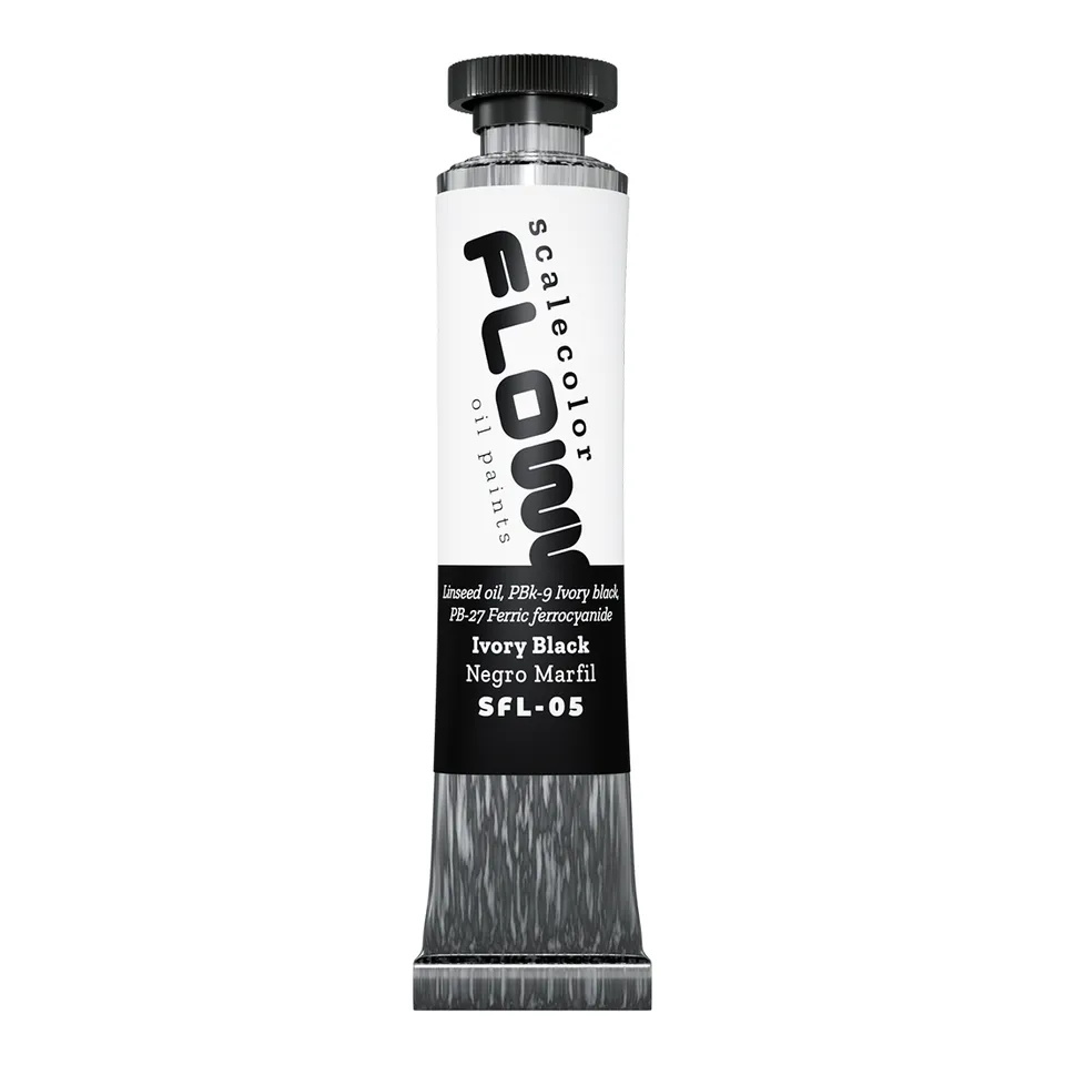Scale75 Ivory Black olejová barva 20 ml matná černá