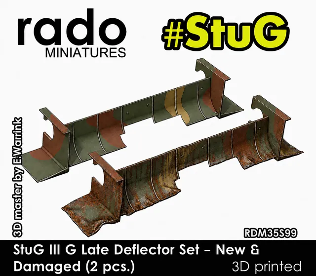 Rado Miniatures 35S99 deflektory výfuku StuG 1/35