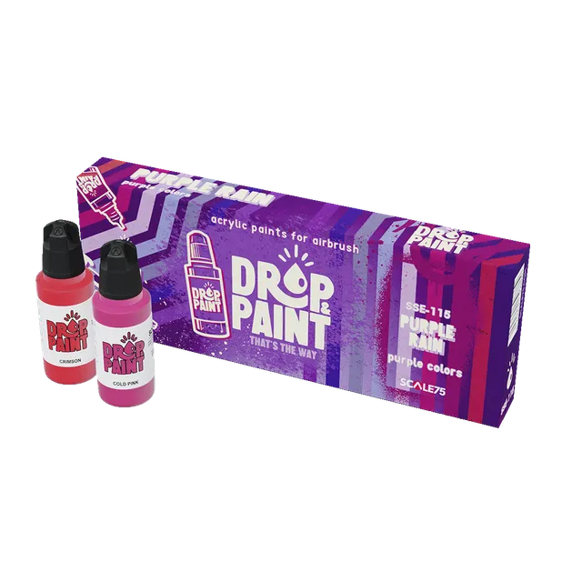 Scale75 Drop and Paint Purple Rain sada barev fialová airbrush
