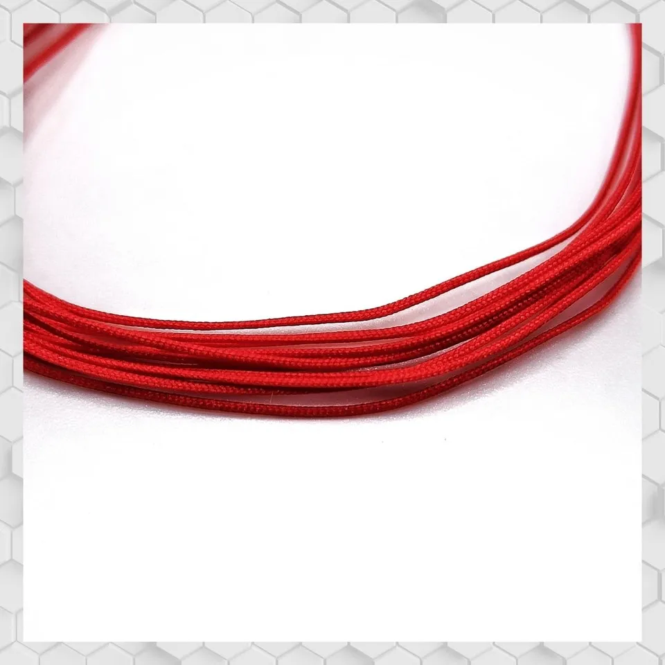 Yamamoto Braided Hose Line Red 0,4 mm 2 m opletená hadice