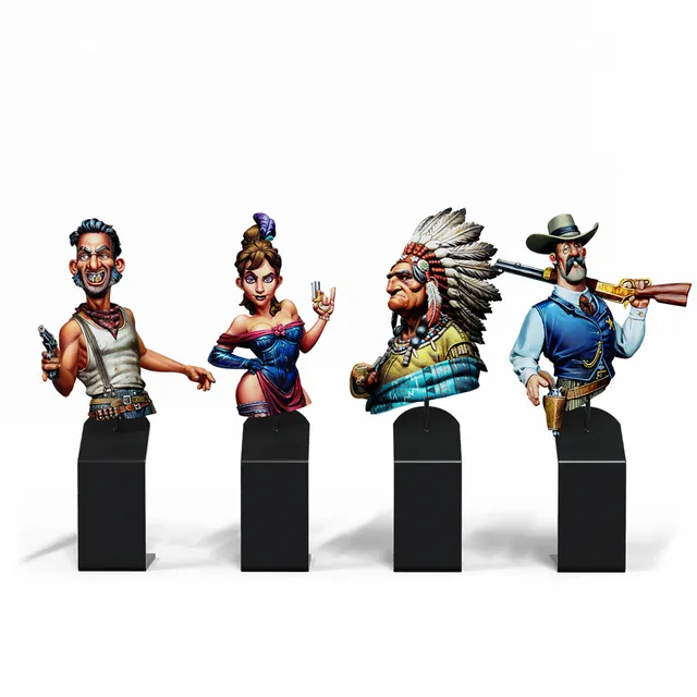 Scale75 Historix Wild West Pack sada bust 1/12 resin 4 ks