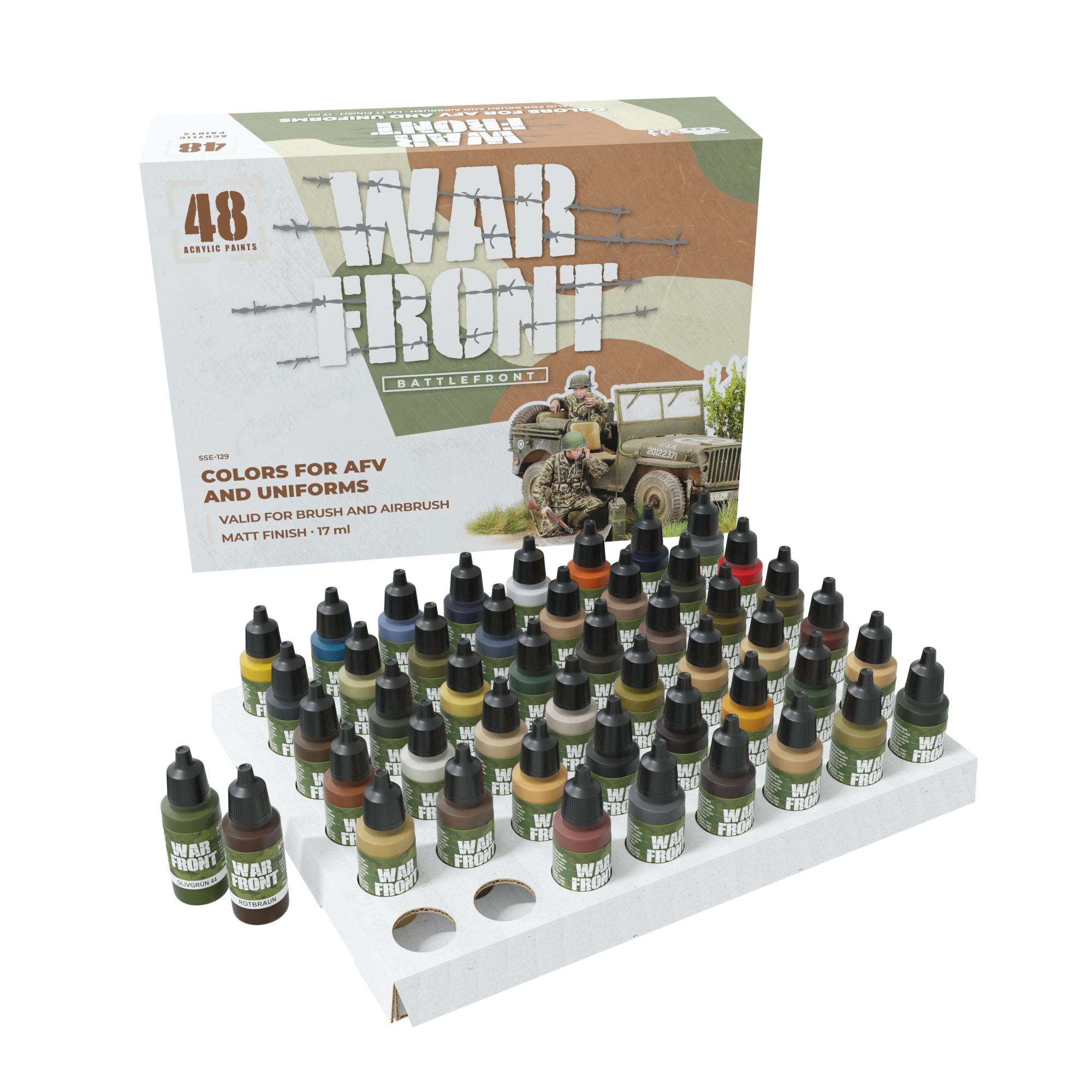 Scale75 Warfront Battlefront sada akrylových barev