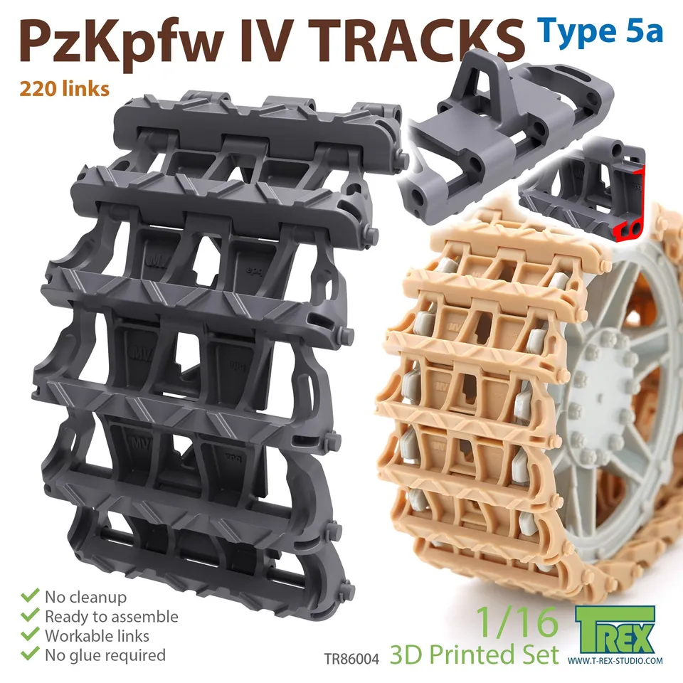 T-Rex Studio TR86004 PzKpfw III/IV Tracks Type 5a pásy 1/16