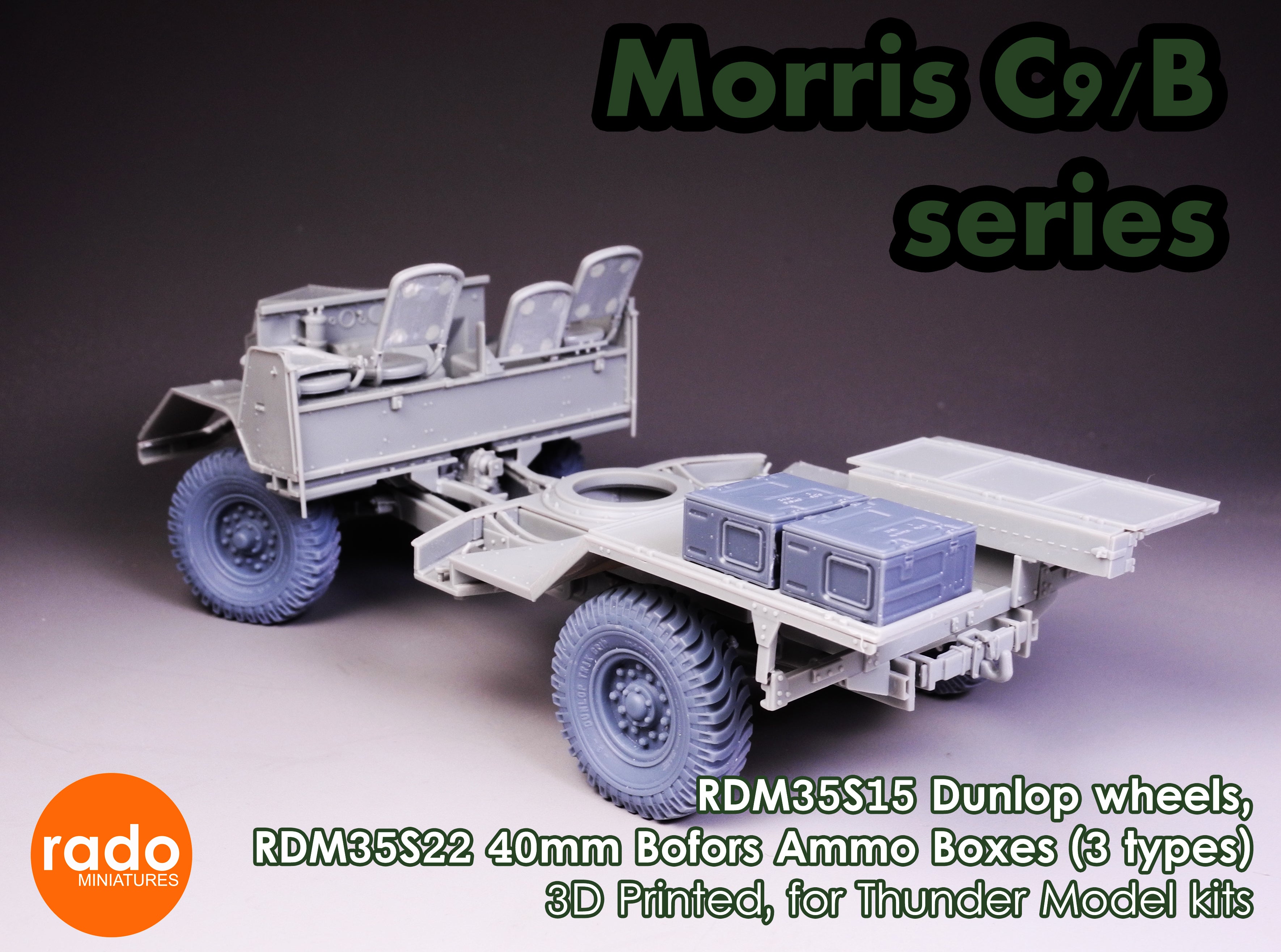 Rado Miniatures RDM35S22 bedny 1/35 na munici Bofors 40 mm