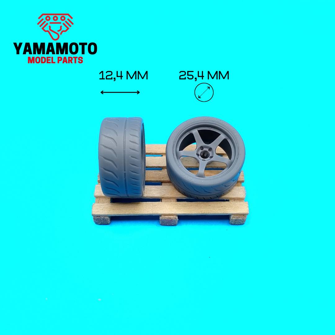 Yamamoto Advan GT4 18 kola s pneumatikami