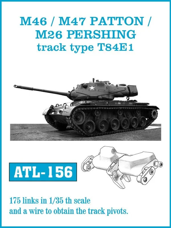 Friulmodel ATL-156 Patton kovové pásy 1/35 175 článků