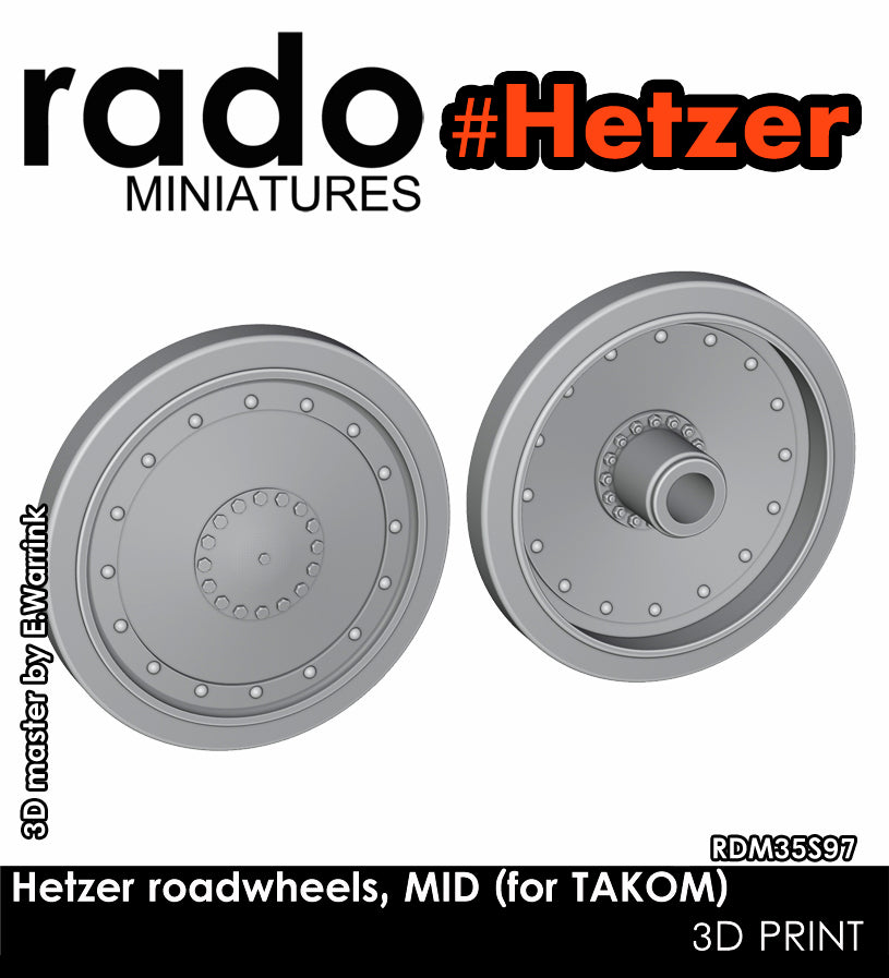 Rado Miniatures 35S97 kola Mid na Hetzer 1/35