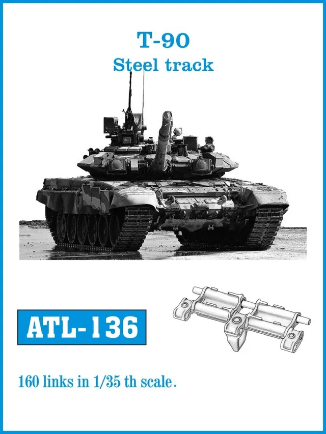 Friulmodel ATL-136 T-90 kovové pásy 1/35 ocelové