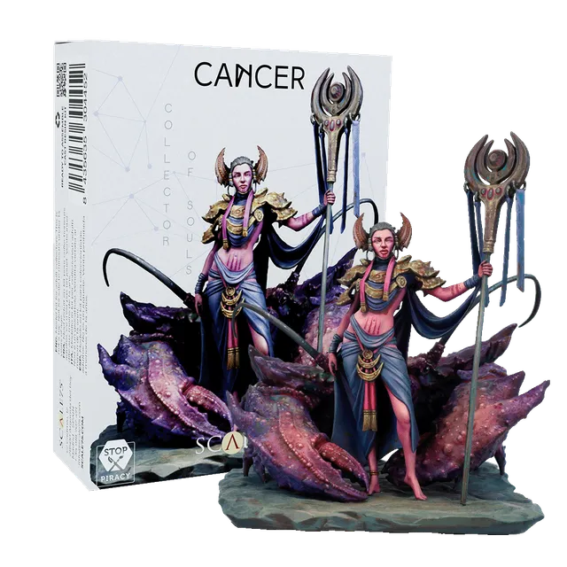 Scale75 Zodiac Cancer sběratelská resinová figurka nenabarvená