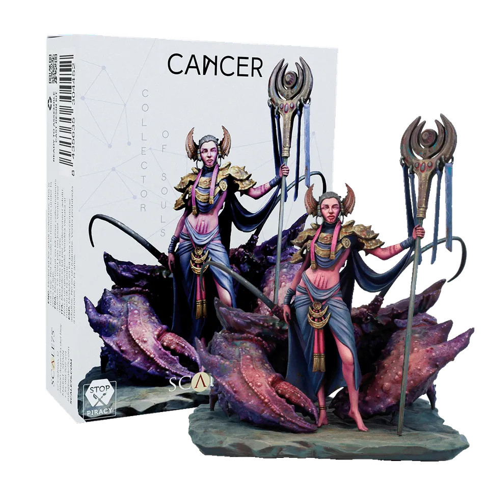 Scale75 Zodiac Cancer sběratelská resinová figurka nenabarvená