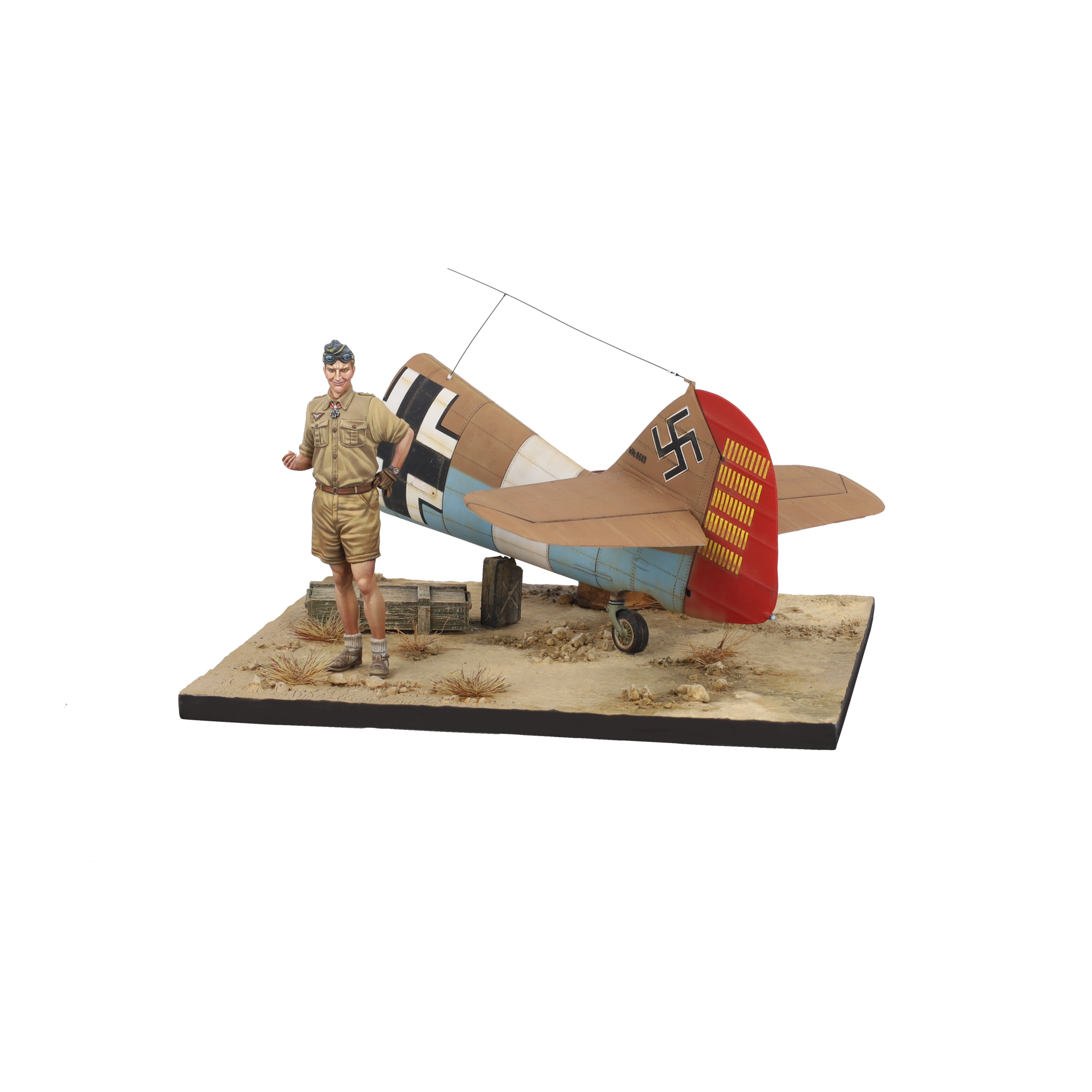 Scale75 Warfront Marseille Ace of Bf109 figurka 1/32 nenabarvená