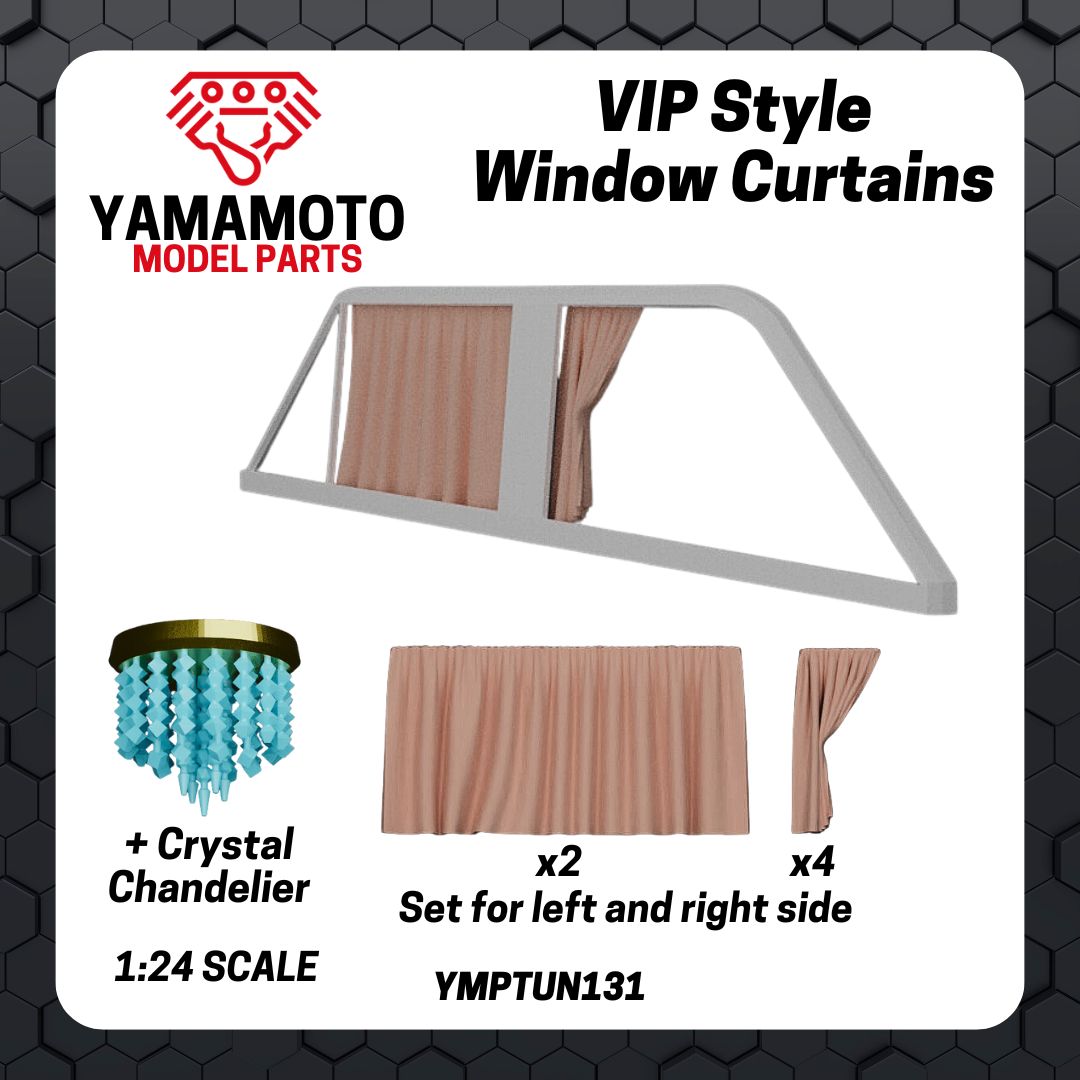 Yamamoto VIP Style záclonky + lustr doplňky 3D tisk