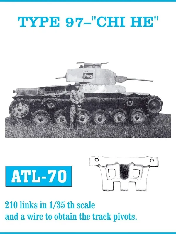 Friulmodel ATL-070 Type 97 Chi-He kovové pásy 1/35