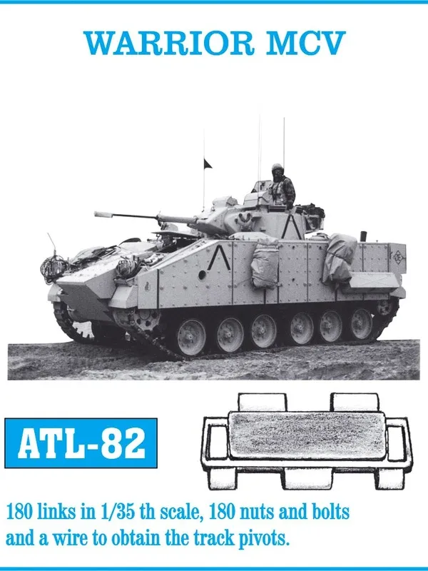Friulmodel ATL-082 kovové pásy Warrior 1/35