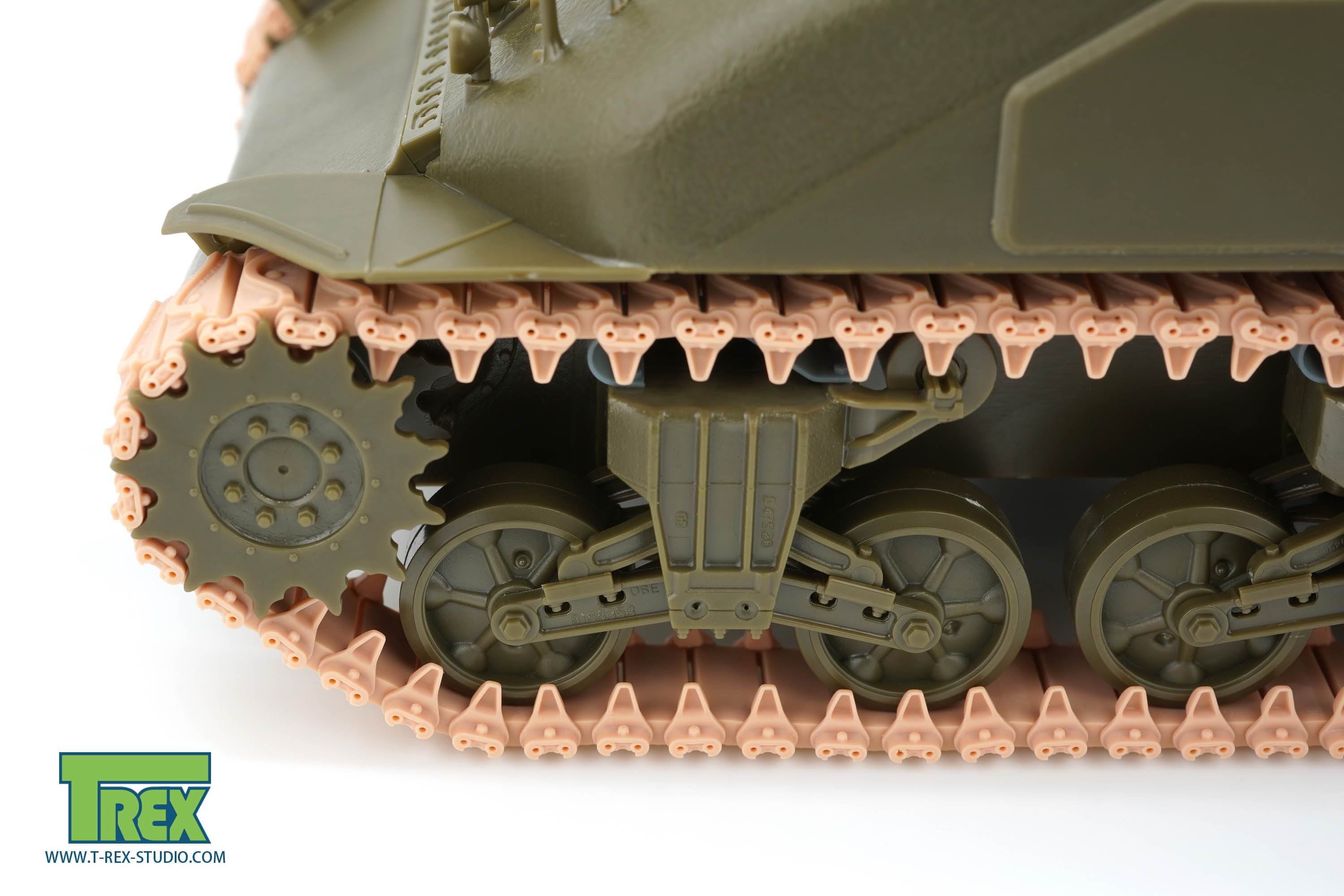 T-Rex Studio TR85069 pásy T-62 Sherman 1/35 s kovovými čepy