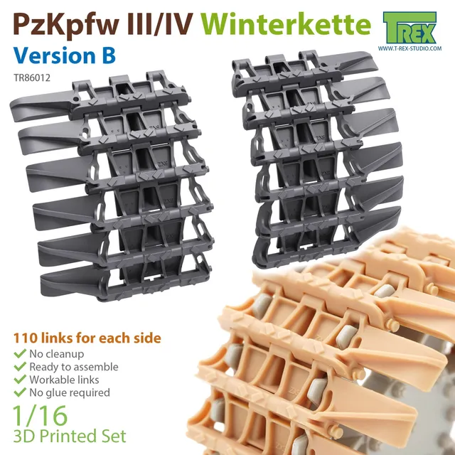 T-Rex Studio TR86012 pásy 1/16 Pz III/IV Winterkette B