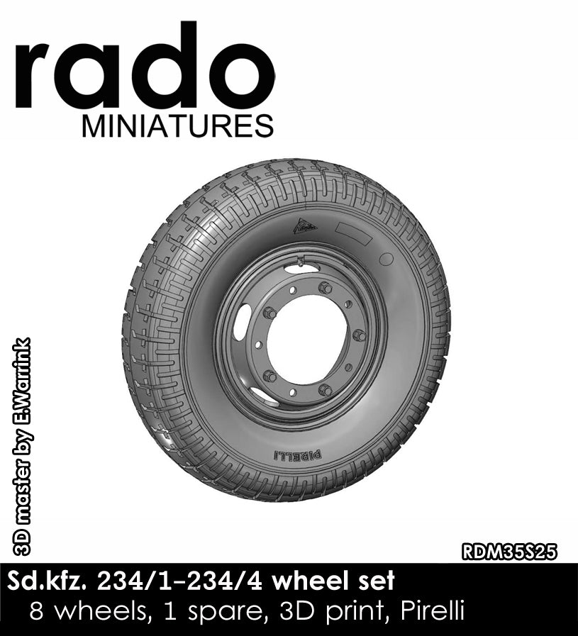 Rado Miniatures RDM35S25 sada kol Sd.Kfz.234 Puma