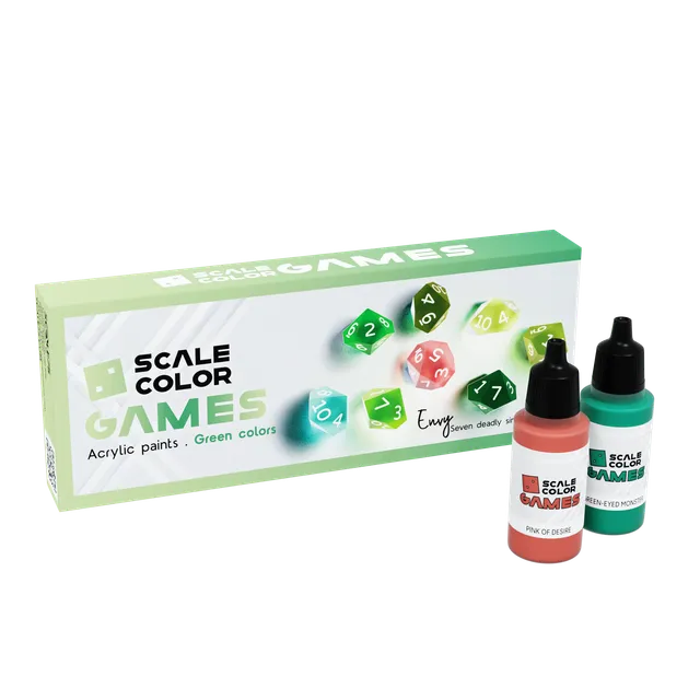 Scale75 Scalecolor Games Envy sada akrylových barev zelená
