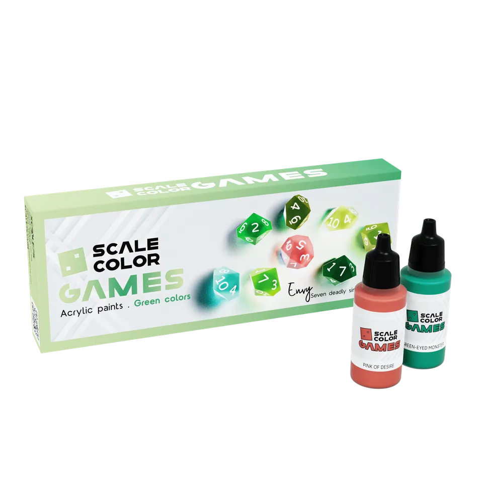 Scale75 Scalecolor Games Envy sada akrylových barev zelená