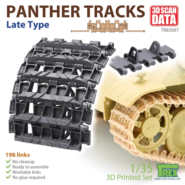 T-Rex Studio TR85007 pásy Panther 1/35 pozdní